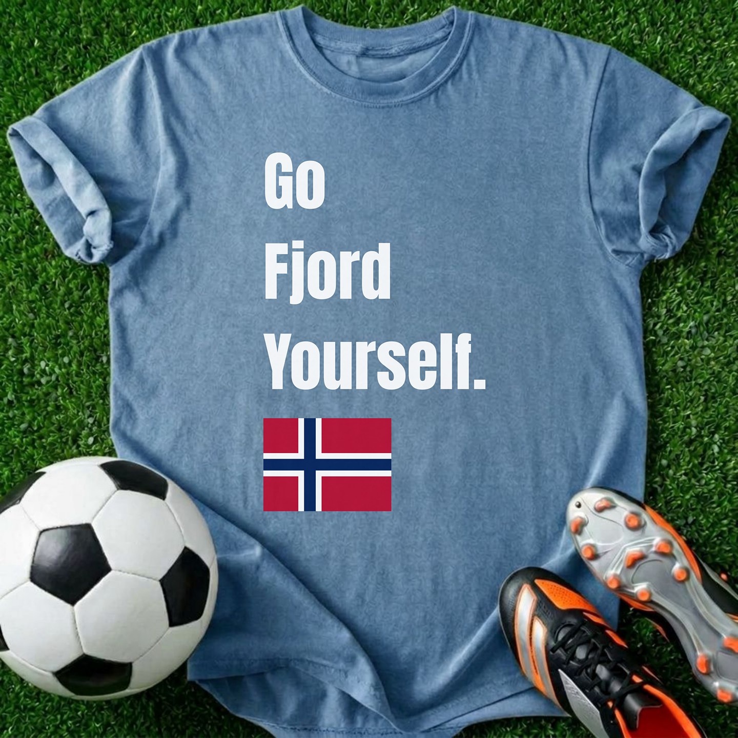 Go Fjord Yourself - T-shirt - Unisex - 100% Cotton